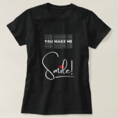 Women's smile T-shirt celebrating Valentine's Day (Design vorne)