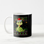 Womens Snake Ugly Christmas Sweaters Reindeer Sant Kaffeetasse (Links)