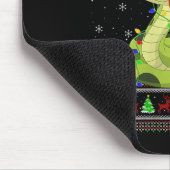 Womens Snake Ugly Christmas Sweaters Reindeer Sant Mousepad (Ecke)