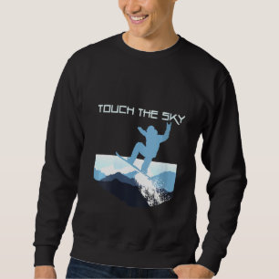 Womens Snowboard Mountain Snowboarden Freestyle T Sweatshirt