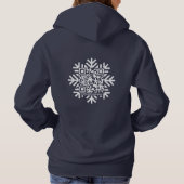 Womens Snowflake QR-Code Hoodie (Rückseite)