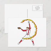 Womens Softball Pitcher Postkarte (Vorne/Hinten)