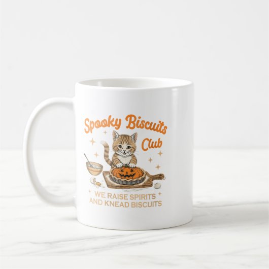 Womens Soky Biscuits Club Halloween Bäckerei Kaffeetasse (Links)