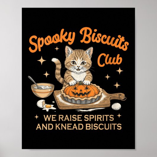 Womens Soky Biscuits Club Halloween Bäckerei Poster (Vorne)