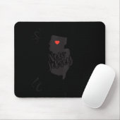 Womens Somebody In New Jersey Loves Me V-neck Mousepad (Mit Mouse)