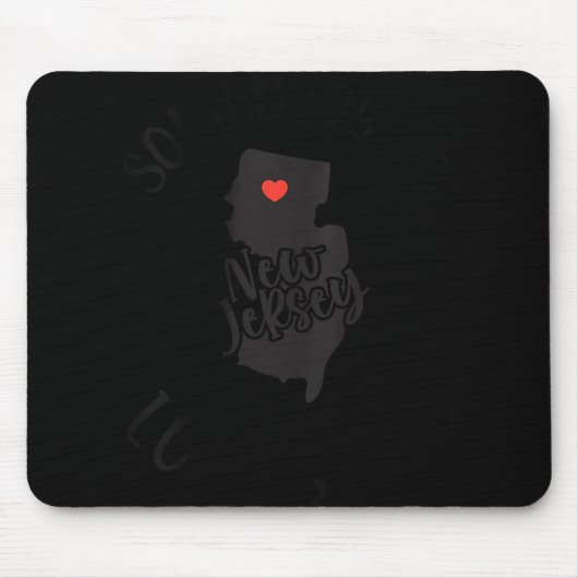 Womens Somebody In New Jersey Loves Me V-neck Mousepad (Vorne)