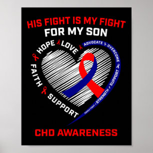 Womens Son Chd Awareness Heart Disease G Poster