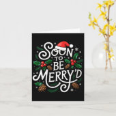 Womens Soon To Be Merry'd Christmas Engaged Fiance Karte (Gelbe Blume)