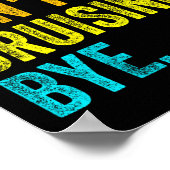 Womens Sorry Can't Cruising Bye Teacher Student Fu Poster (Ecke)