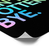 Womens Sorry Can't Ttery Bye Funny Ttery Teacher M Poster (Ecke)