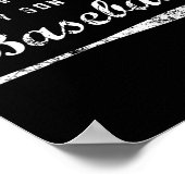 Womens Sorry I Can't My Son Has Baseball Baseball  Poster (Ecke)