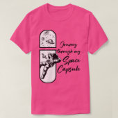 Womens Space Capsule Science Fan Galaxy Astronaut T-Shirt (Design vorne)