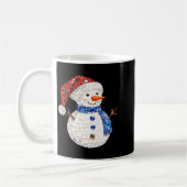 Womens Sparkly Rhinestone Snowman Pajamas Holiday Kaffeetasse (Links)