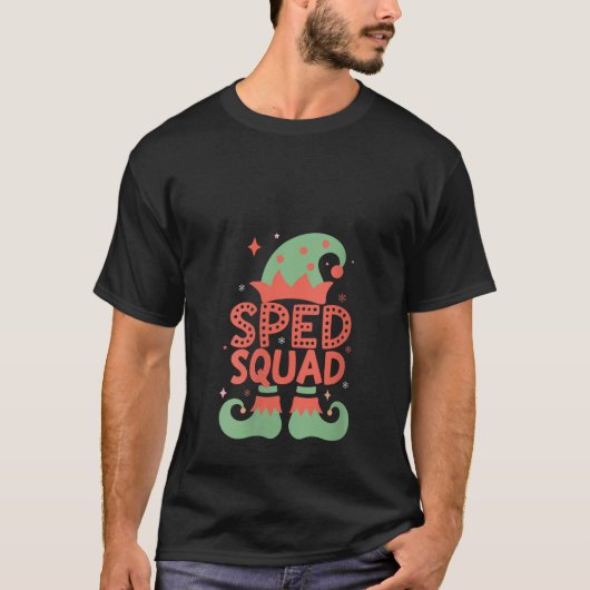 Womens Sped Squad Special education for santa fami T-Shirt (Vorderseite)