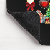 Womens Spellbind Wine Gl Of Santa Claus Gift Chris Mousepad (Ecke)