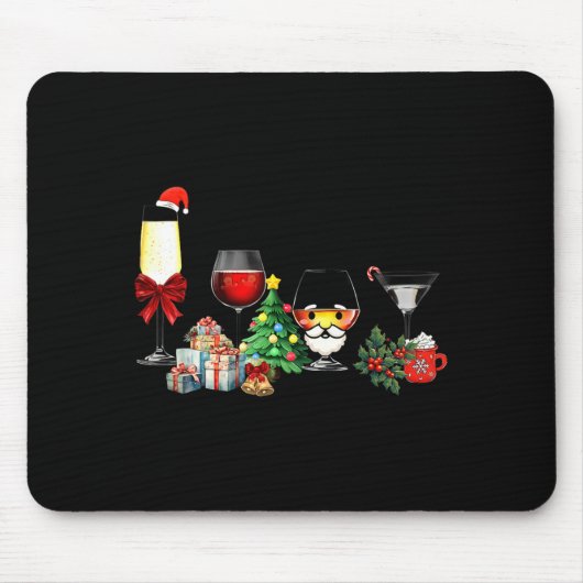 Womens Spellbind Wine Gl Of Santa Claus Gift Chris Mousepad (Vorne)