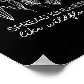 Womens Spread Kindness Like Wildflowers Insrationa Poster (Ecke)