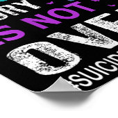 Womens Stay Your Story Is Not Over Suicide Prevent Poster (Ecke)