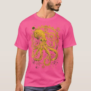 Womens Steam Punk Octopus Steampunk Art T-Shirt