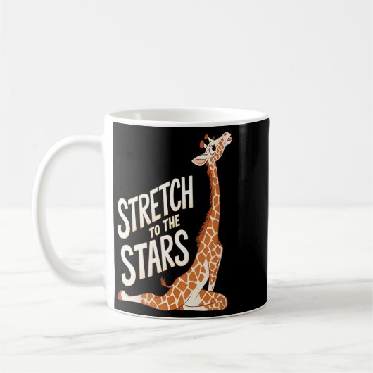 Womens Stretch Toward The Galaxy Sitive Yoga Giraf Kaffeetasse (Links)