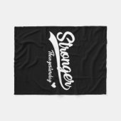 Womens Stronger Than Yesterday Motivational Insrat Fleecedecke (Vorderseite (Horizontal))