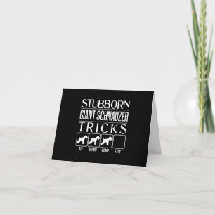 Womens Stubborn Giant Schnauzer Tricks