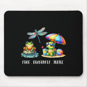 Womens Subtle Political Humor Frog Dragonfly Turtl Mousepad