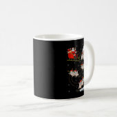 Womens Sugar Glider Santa Sleigh Flying Funny Magi Kaffeetasse (VorderseiteRechts)