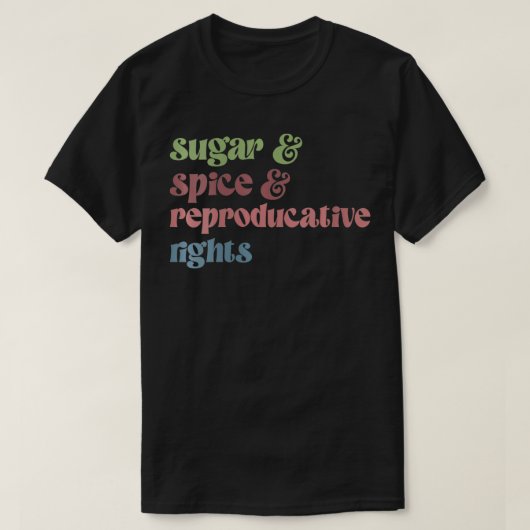 Womens Sugar Spice Reproductive Rights Feminist Fe T-Shirt (Design vorne)