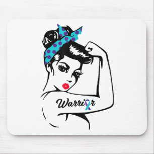 Womens Suicide Prevention Awareness Week Messy Bun Mousepad