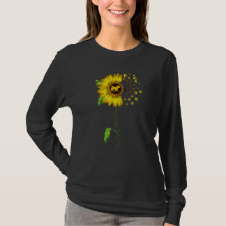 Womens Sunflower Best Hund Mama je Malteser Hund T-Shirt