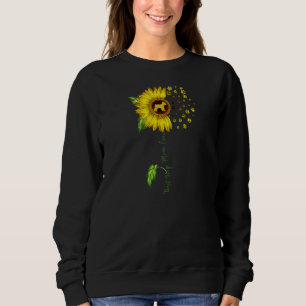 Womens Sunflower Beste Mama je Miniatur Schn Sweatshirt