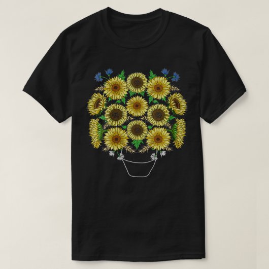 Womens Sunflower Bouquet Sunflowers T-Shirt Floral (Design vorne)