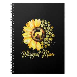 Womens Sunflower Whippet Mama Dog Lover Geschenk Notizblock
