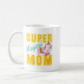 Womens Super Magical Mama Rainbow Unicorn Hero Wer Kaffeetasse (Links)