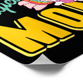 Womens Super Magical Mama Rainbow Unicorn Hero Wer Poster (Ecke)