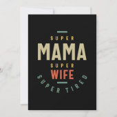 Womens Super Mama Super Ehefrau - Muttergeschenk Dankeskarte (Vorderseite)