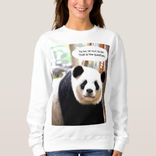 Womens Sweatshirts Shakespeare Zitat Panda Bear
