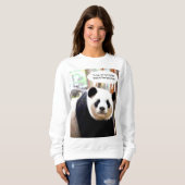 Womens Sweatshirts Shakespeare Zitat Panda Bear (Vorne ganz)