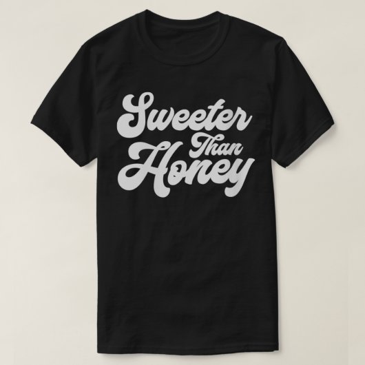 Womens Sweeter als Honey Niedlich Vintag Top VNeck (Design vorne)