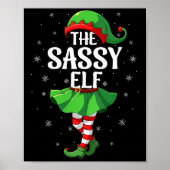 Womens Sy Elf Christmas Girls Women Elf Squad Xmas Poster (Vorne)