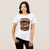 Women's T-Shirt "I had Banjo for Breakfast" Tri-Blend Shirt (Vorderseite voll)