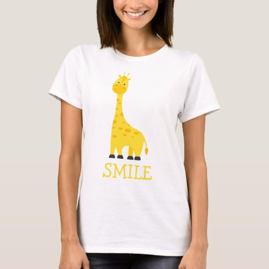 Women's T-shirt with giraffe (Vorderseite)