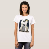 Women's t-shirt with Penguin Family design (Vorne ganz)