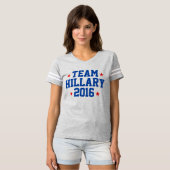 Women's "TEAM HILLARY 2016" Jersey T-Shirt (Vorne ganz)