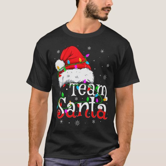 Womens Team Santa Xmas Pajamas Matching Family Gro T-Shirt (Vorderseite)