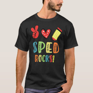 Womens Team Sped Team Spezielle Bildung Lehrerin R T-Shirt