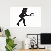 Womens Tennis Poster (Heimbüro)