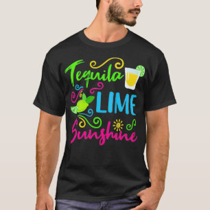 Womens Tequila Limon und Sunshine Funny Summer Bea T-Shirt
