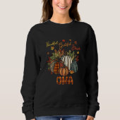 Womens Thankful Grateful Blessed Oma Pumpkins Fall Sweatshirt (Vorderseite)